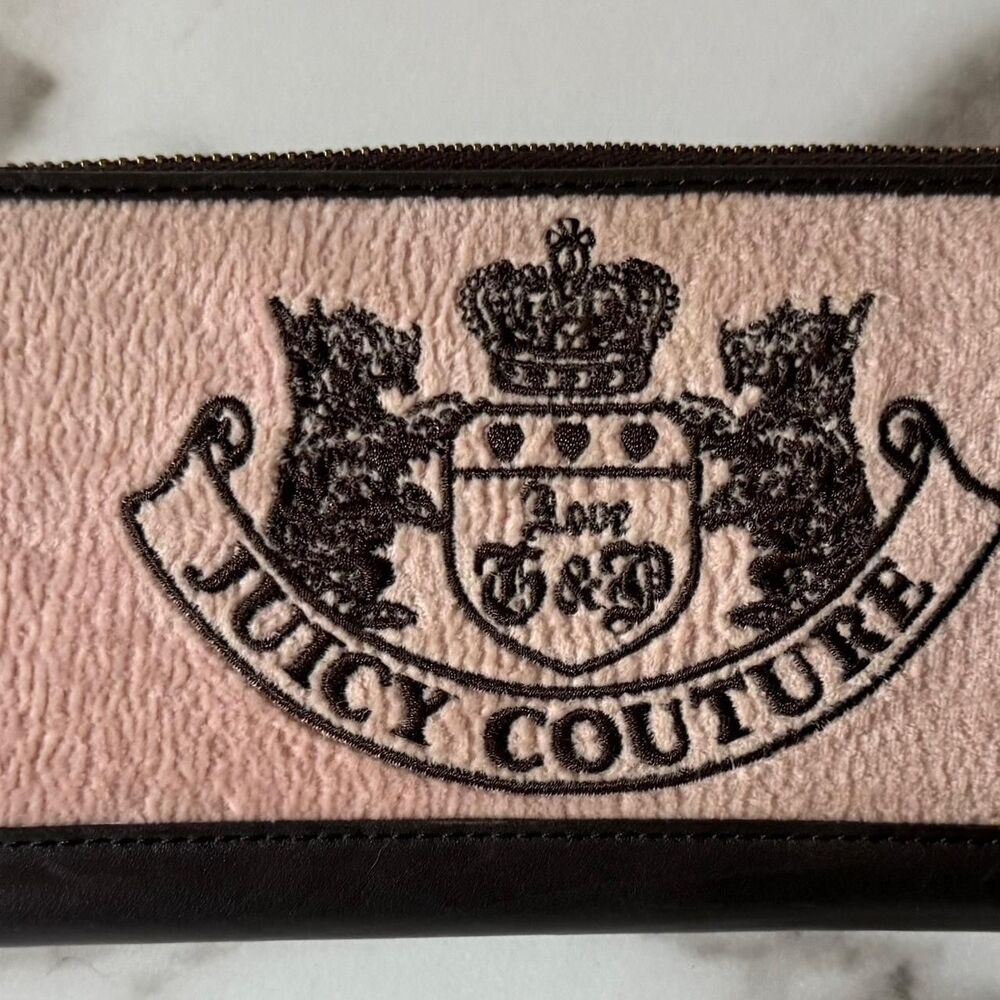 Y2K Vintage Baby Pink & Brown Scottie Dogs Long Wallet SOLD